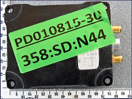 Navigation unit with a green label 358:SD:N44