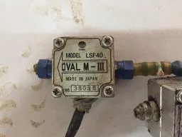 Flow monitor plate: Model LSF40, OVAL M-III, made in Japan
