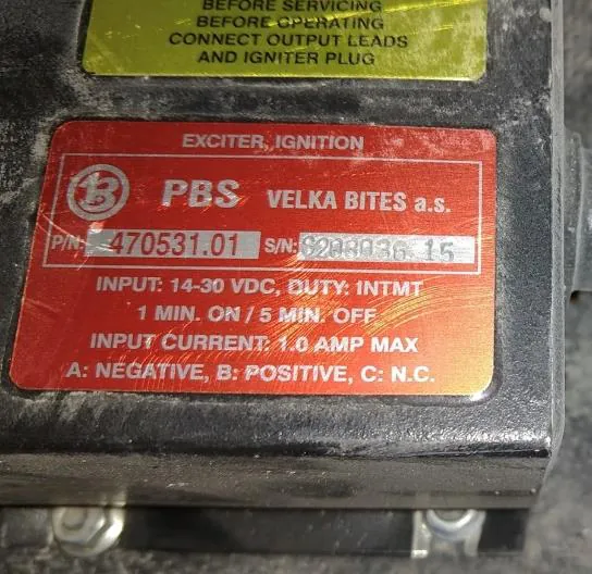 PBS Velká Bíteš exciter ignition box