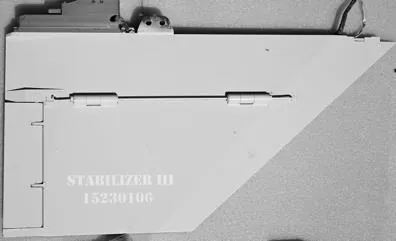 Stabilizer fin stencilled STABILIZER III 15230106