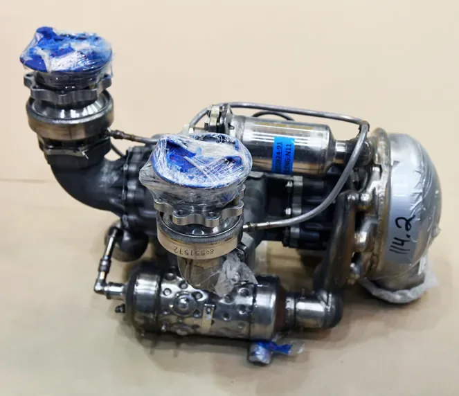 Seized Qiam missile engine with turbopumps